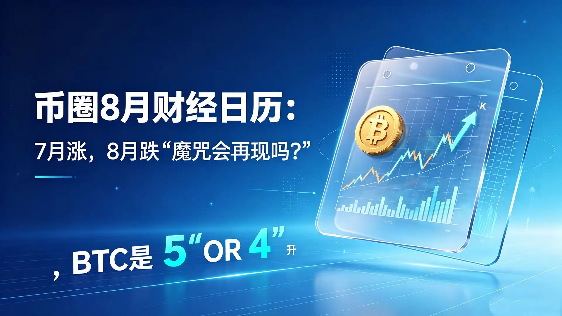 币圈8月财经日历：“7月涨，8月跌”魔咒会再现吗？BTC是“5”OR“4”开头？
