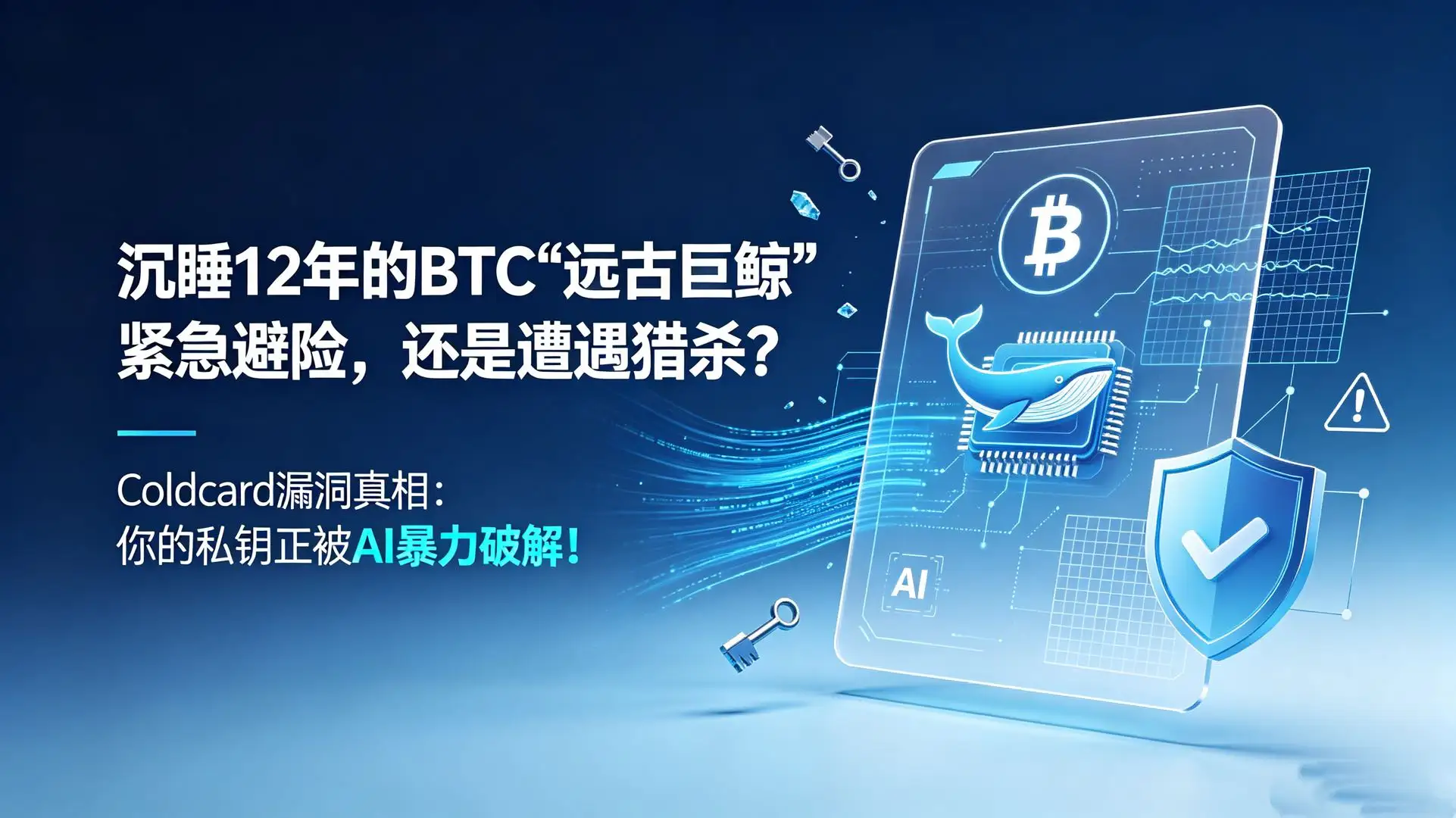 沉睡12年的BTC“远古巨鲸”紧急避险,还是遭遇猎杀?Coldcard漏洞真相:你的私钥正被AI暴力破解