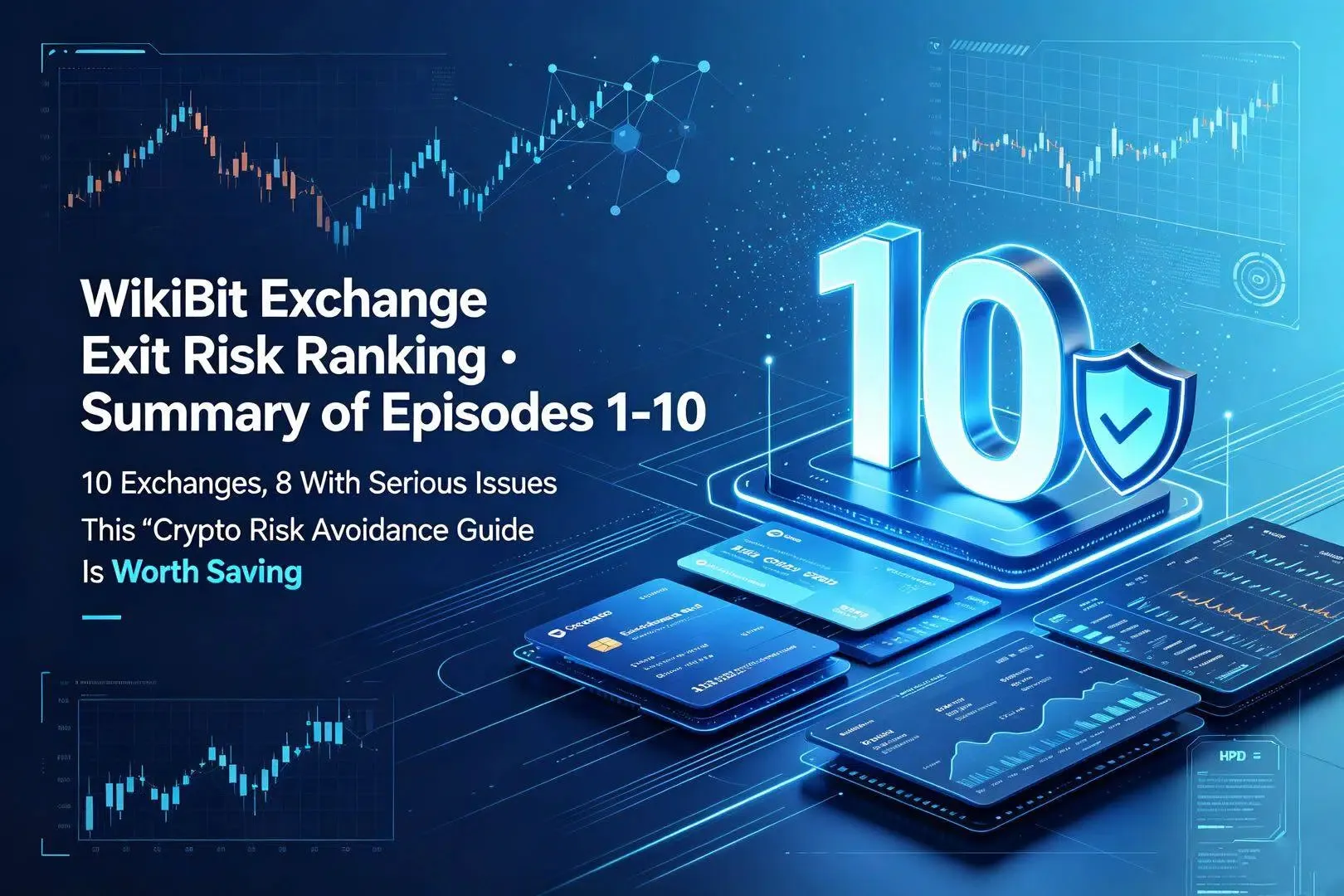 WikiBit Exchange Exit Risk Ranking · Summary of Episodes 1-10: 10 Exchanges, 8 With Serious Issues — This “Crypto Risk Avoidance Guide” Is Worth Saving