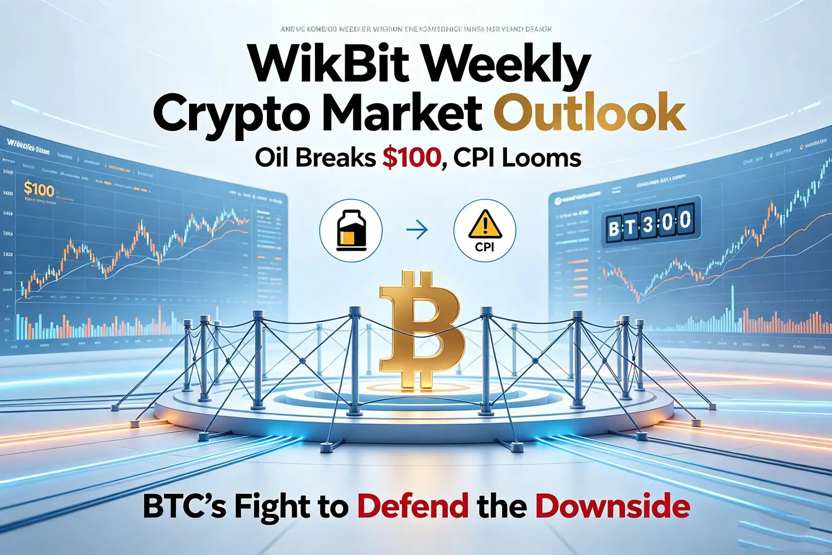 WikiBit Weekly Crypto Market Outlook: Oil Breaks $100, CPI Looms — BTC’s Fight to Defend the Downside