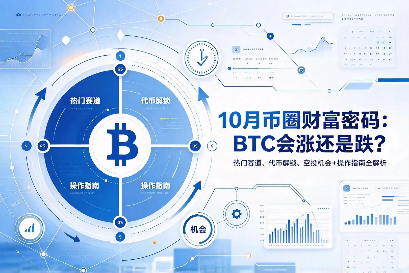 10月币圈财富密码:BTC会涨还是跌?热门赛道、代币解锁、空投机会+操作指南全解析