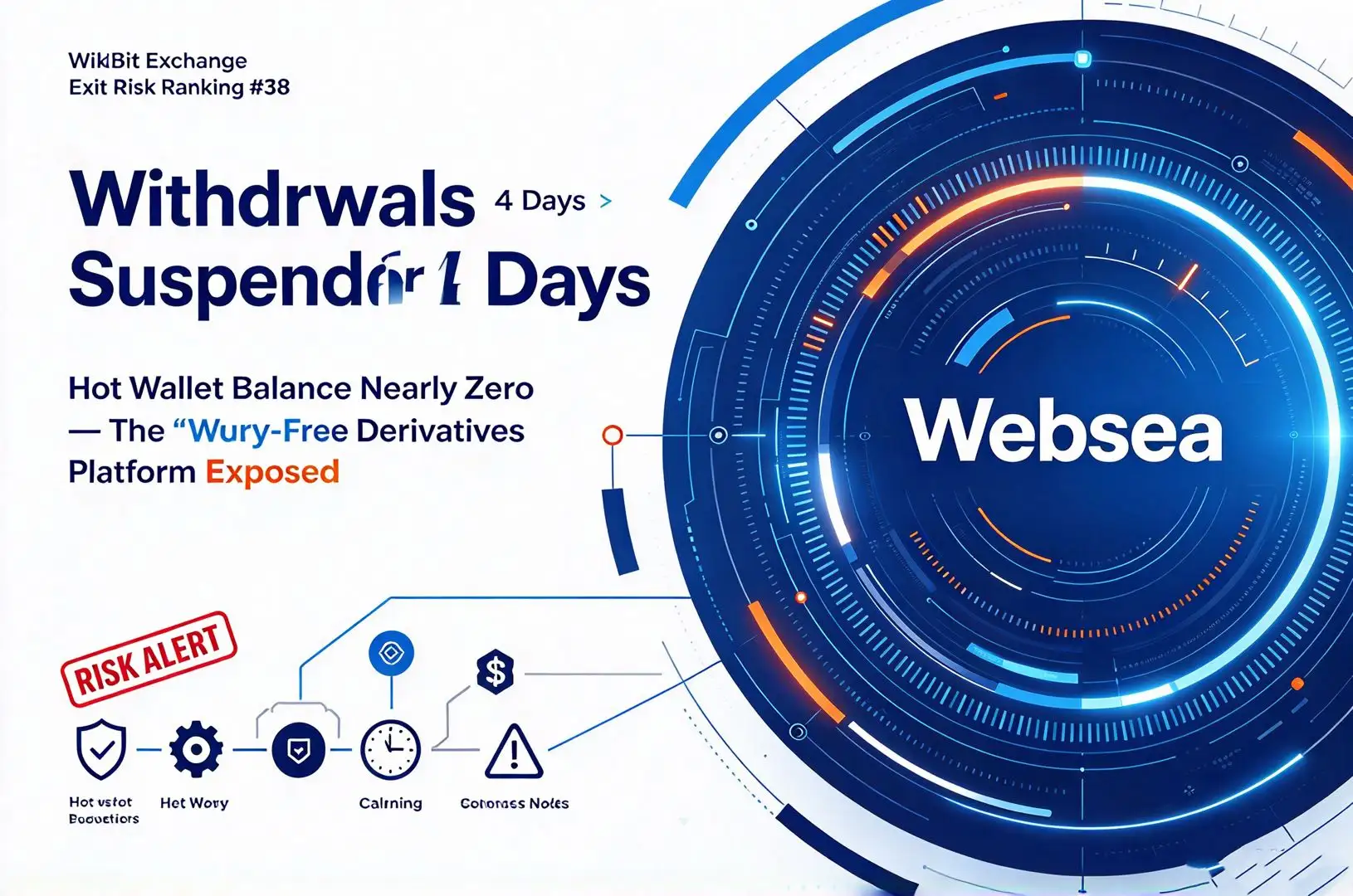 WikiBit Exchange Exit Risk Ranking #38: Websea: Withdrawals Suspended for 4 Days, Hot Wallet Balance Nearly Zero — The “Worry-Free Derivatives Platform” Exposed