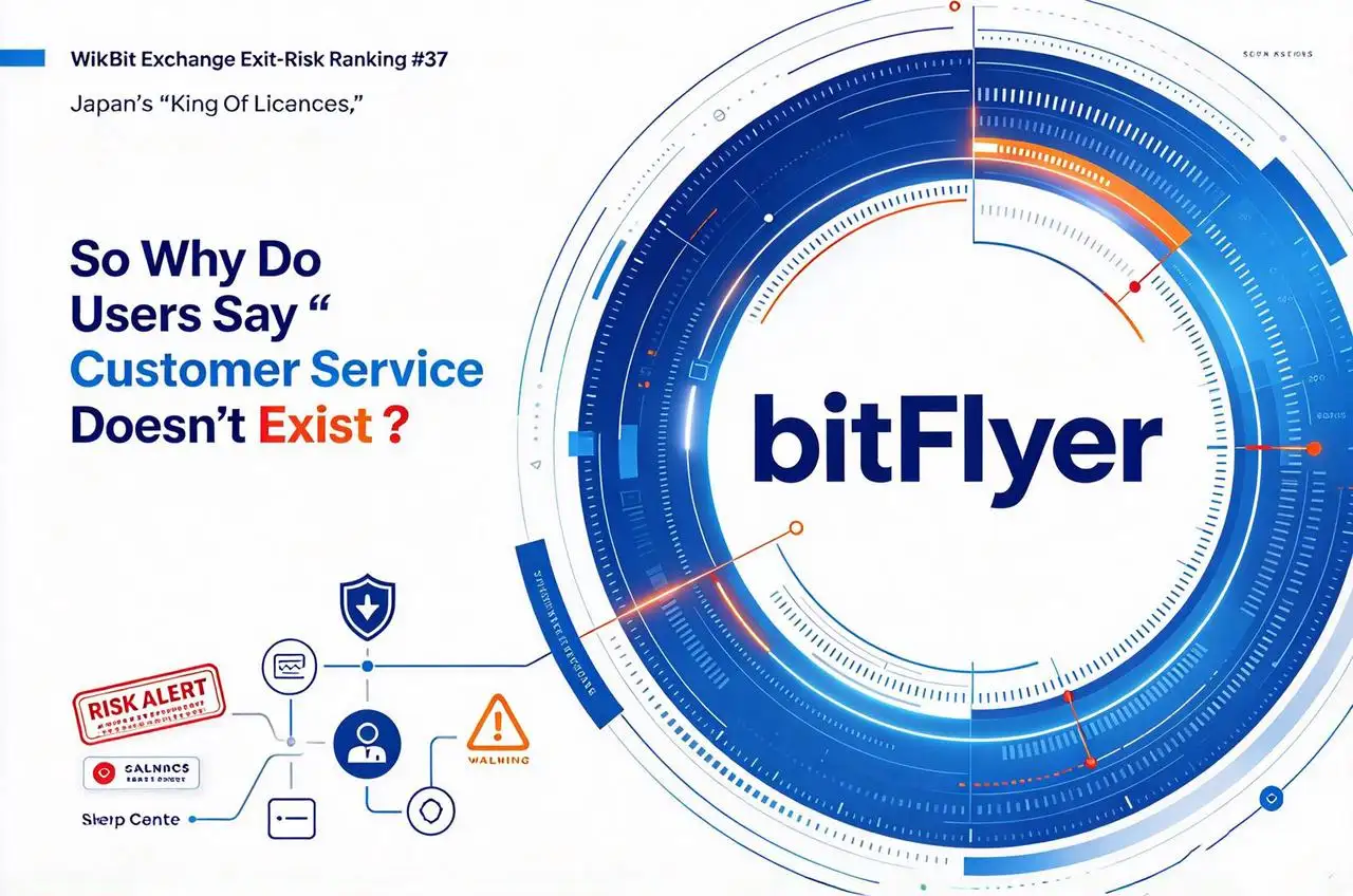 WikiBit Exchange Exit-Risk Ranking #37 — bitFlyer: Japan’s “King of Licenses,” So Why Do Users Say “Customer Service Doesn’t Exist”?