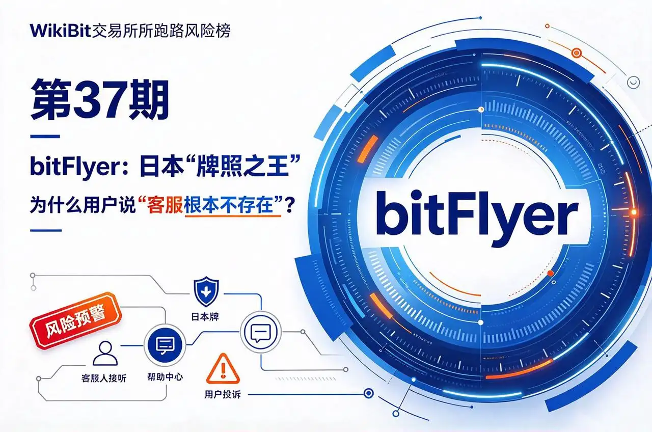 WikiBit交易所跑路風險榜第37期bitFlyer：日本“牌照之王”，爲什麼用戶說“客服根本不存在”？