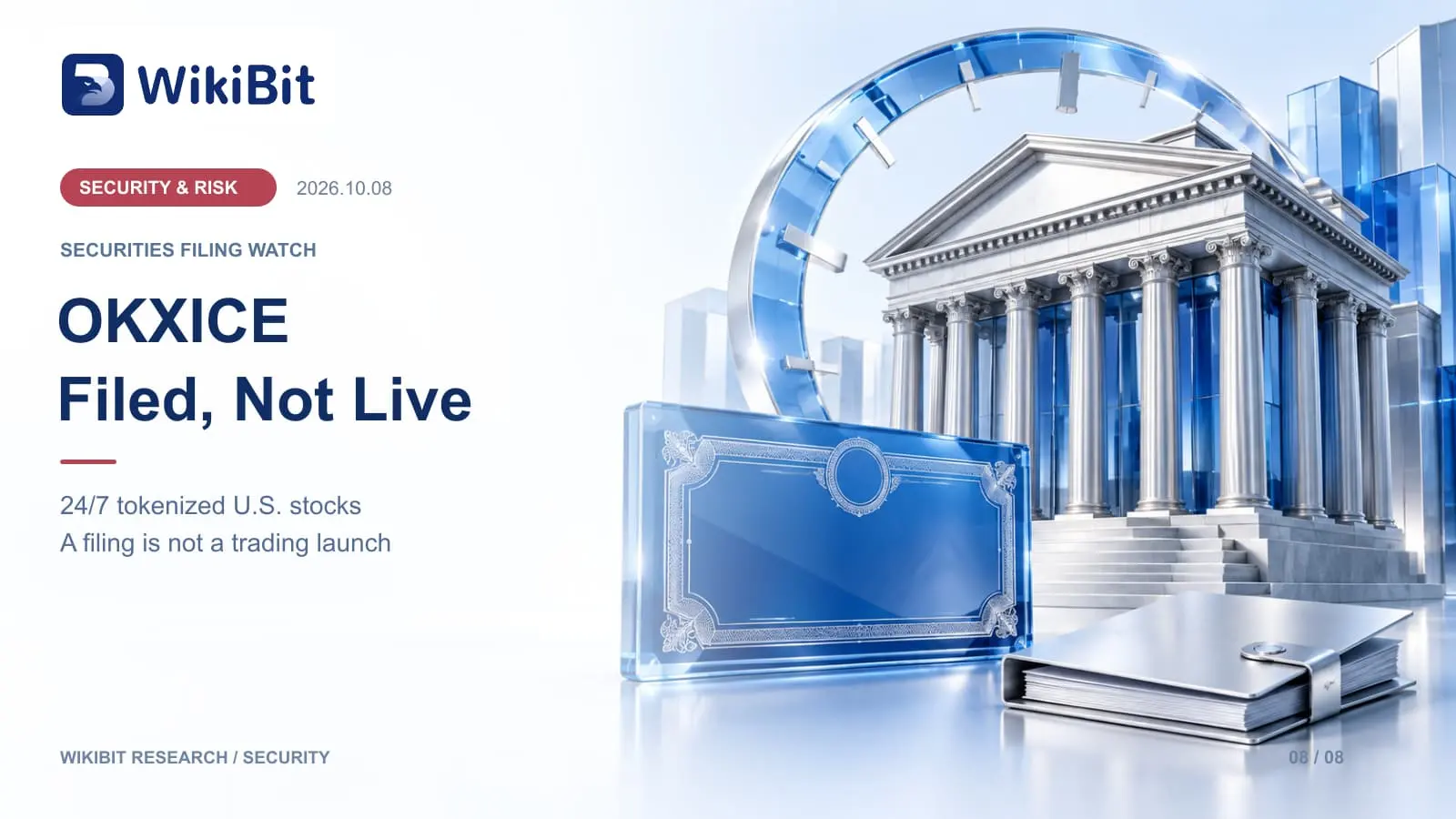 OKXICE Tokenized Stocks 2026: SEC Notice for 24/7 U.S. Equities