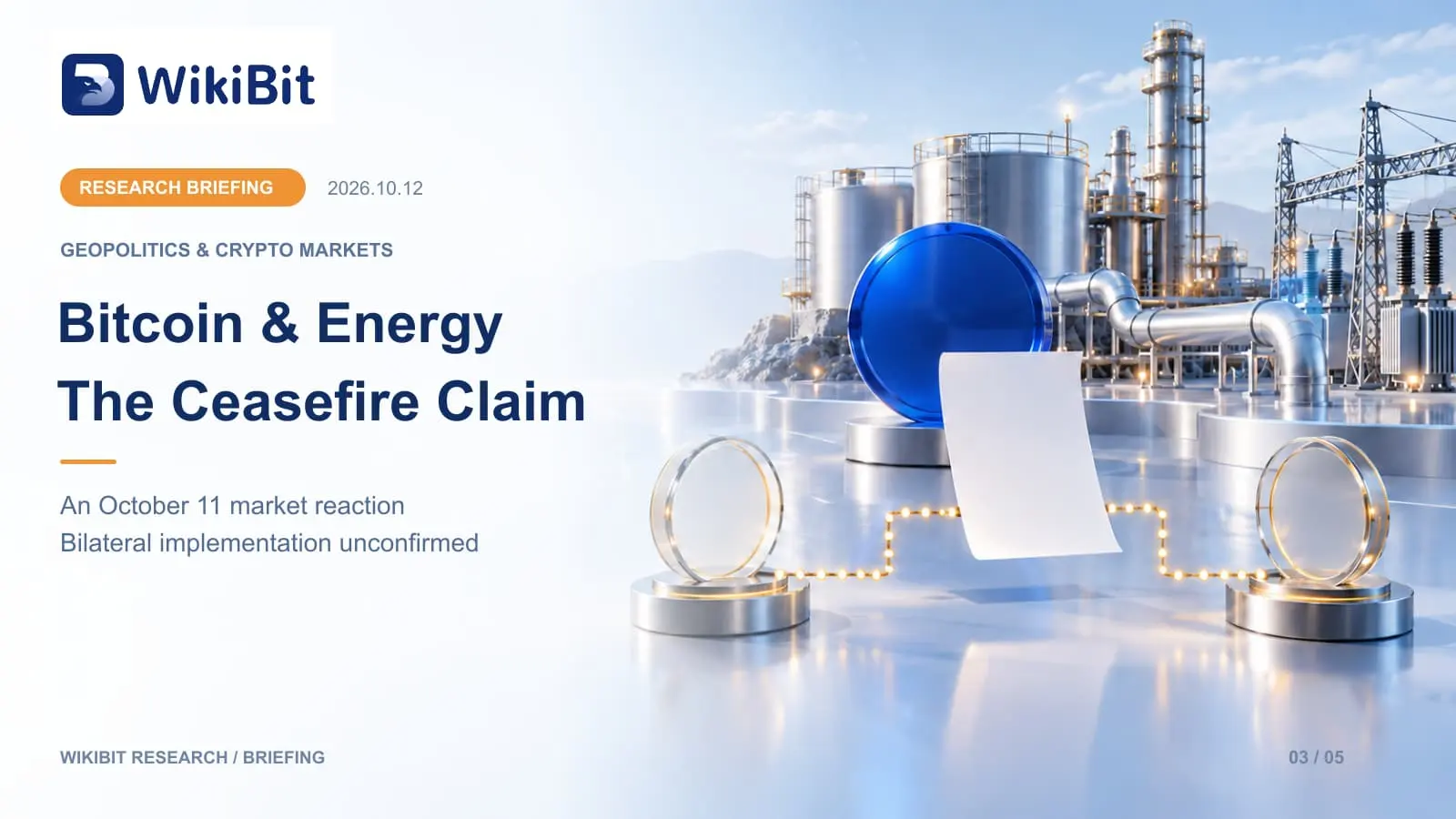 Bitcoin and Russia–Ukraine Energy Ceasefire Claims: What Was Confirmed on Oct. 11