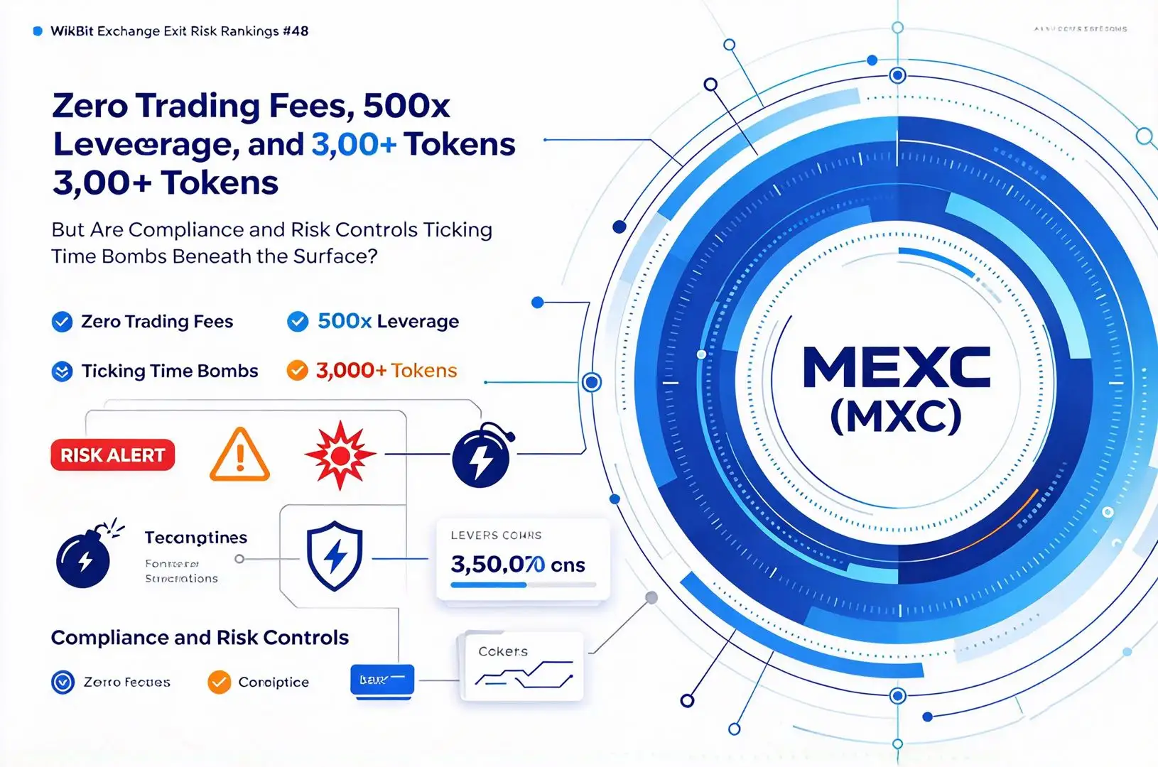 WikiBit Exchange Exit Risk Rankings #48: MEXC (MXC) — Zero Trading Fees, 500x Leverage, and 3,000+ Tokens, but Are Compliance and Risk Controls Ticking Time Bombs Beneath the Surface?
