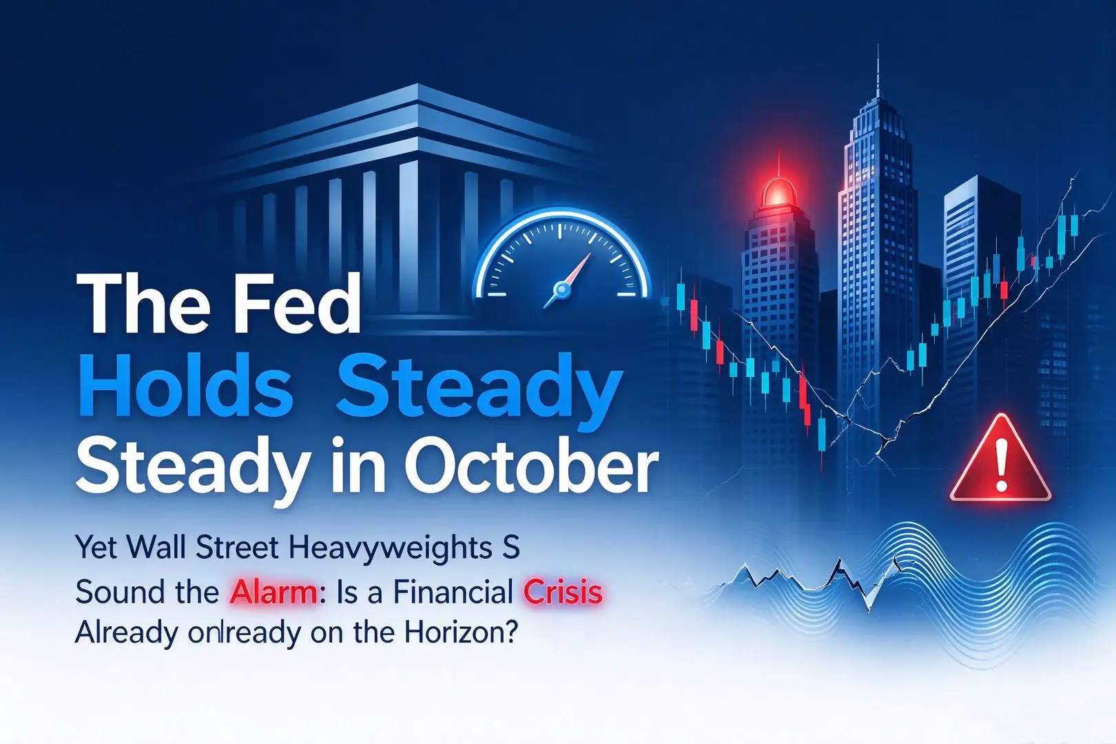 The Fed Holds Rates Steady in October, Yet Wall Street Heavyweights Sound the Alarm: Is a Financial Crisis Already on the Horizon?