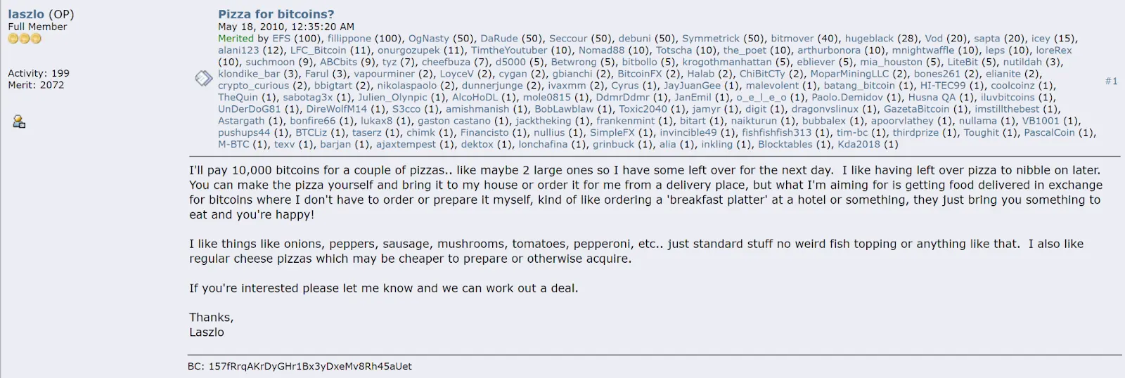 What is Bitcoin Pizza Day？ Celebrating a milestone in cryptocurrency history