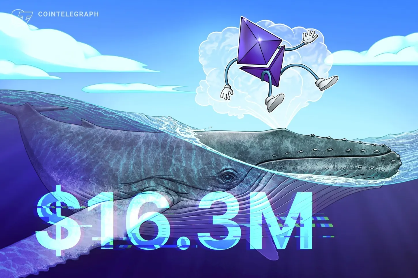 Ethereum whale opens $16.3M long as ETH price eyes bounce