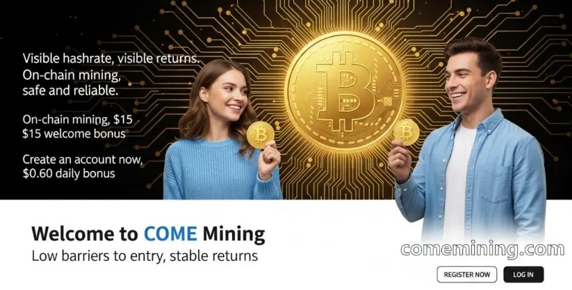 COME Mining brings easy cloud mining to BTC, ETH, and XRP holders