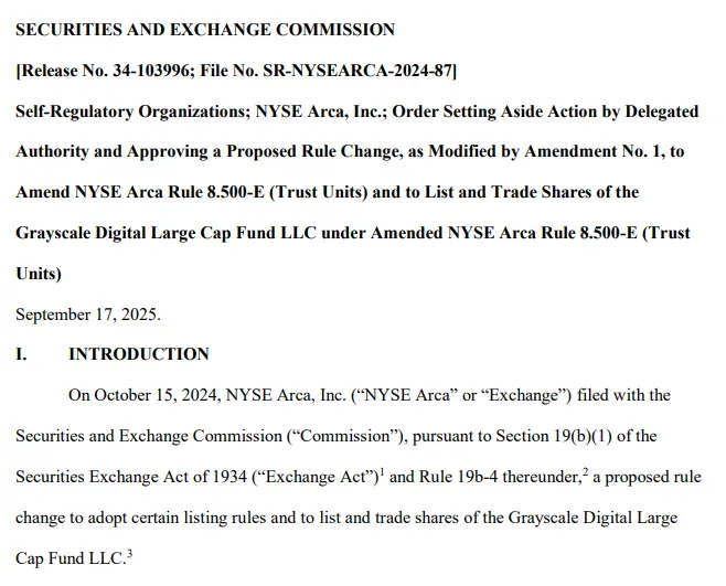 SEC approves first US multi-asset crypto ETP from Grayscale