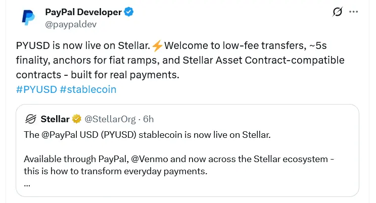 PayPal expands PYUSD stablecoin to Tron, Avalanche, and 6 other chains