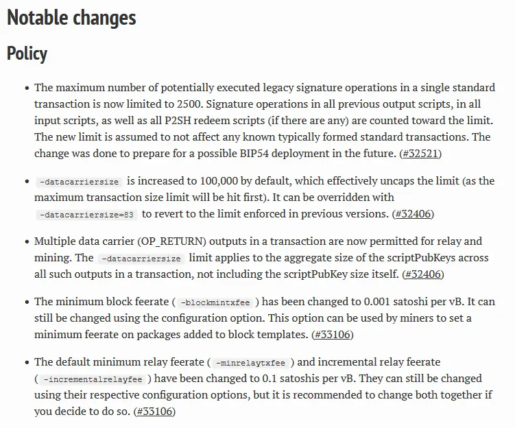 Bitcoin Core v30 goes live with controversial OP_RETURN change