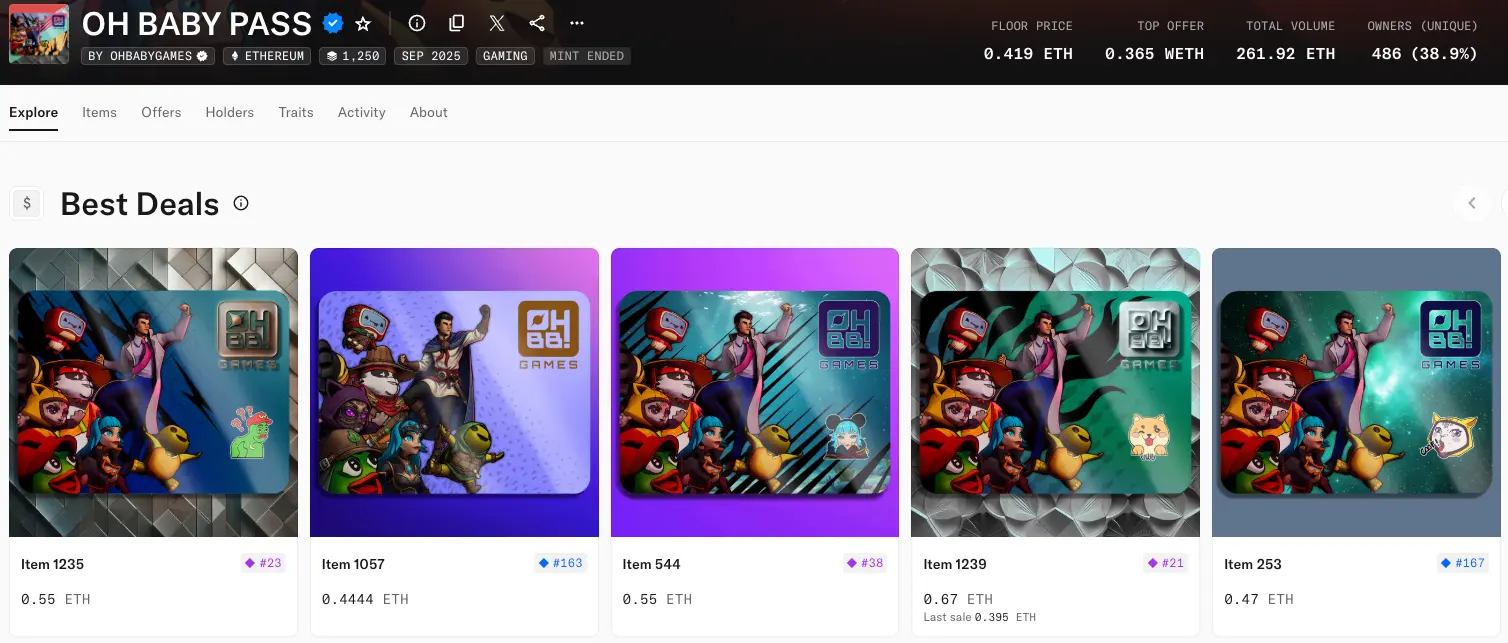 OhBaby Games NFT Mint Offers GameFi Bulls a Glimmer of Hope