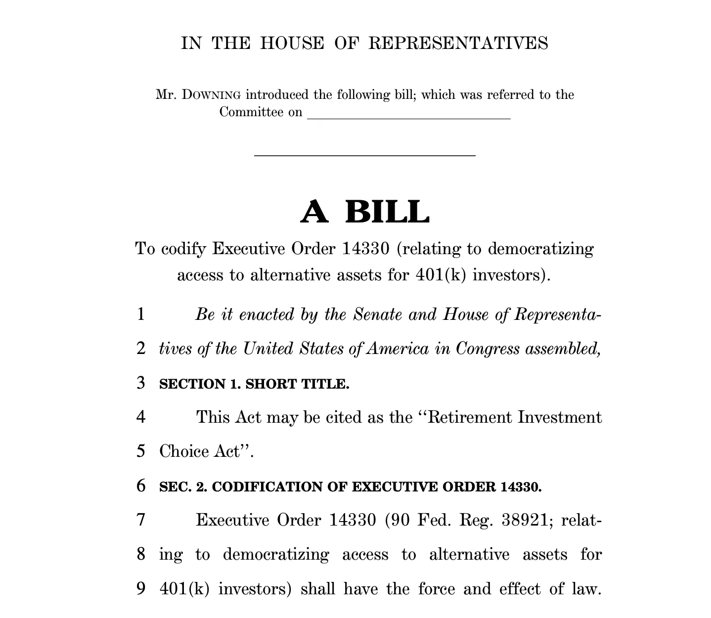 Trumps Crypto Retirement Order Just Went Federal — GOP Moves to Lock It In