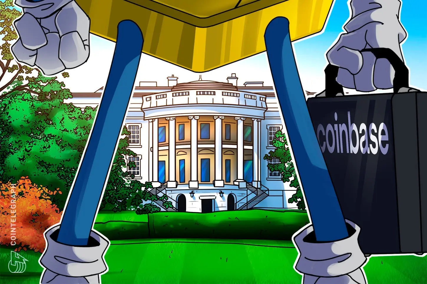 Coinbase defends funding White House ballroom after East Wing demolished