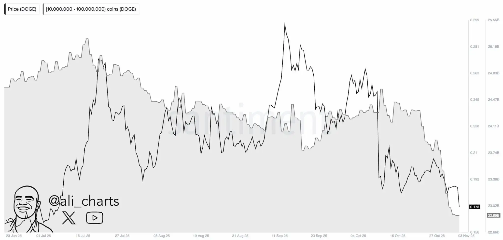 Dogecoin whales dump 1 billion DOGE in a week erasing $5 billion