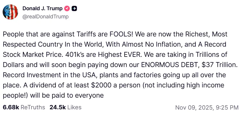 Shutdown Hopes, Trump Dividend Talk Lift Bitcoin to $106K