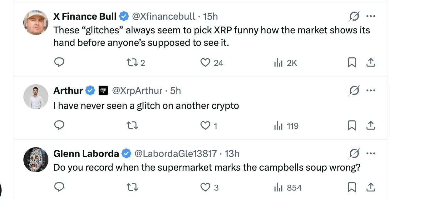 Experts Say Why No Other Asset Than XRP Experiences 45X Glitches