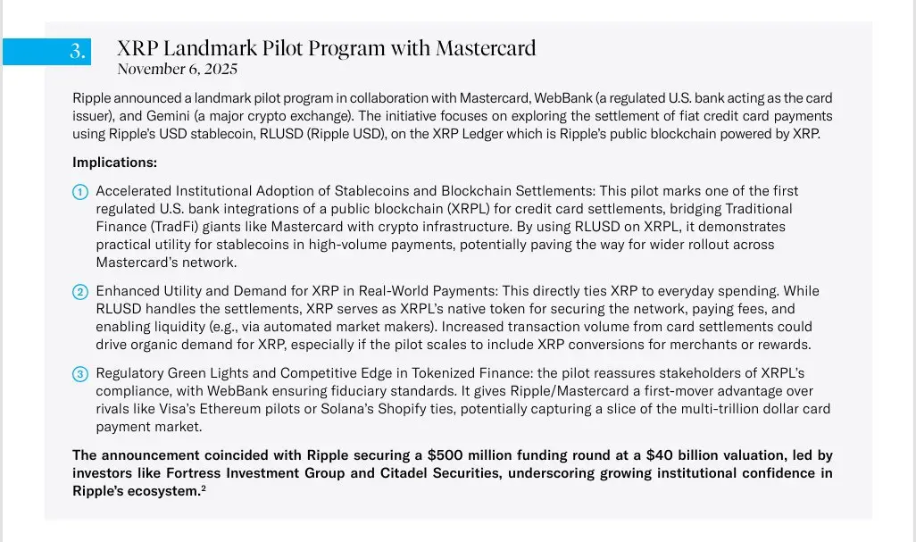 Amplify ETFs Report Says Ripple–Mastercard Pilot Directly Boosts XRP Demand