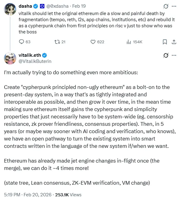Vitalik Buterin Teases 4 Potential Jet-Engine Changes on Ethereum