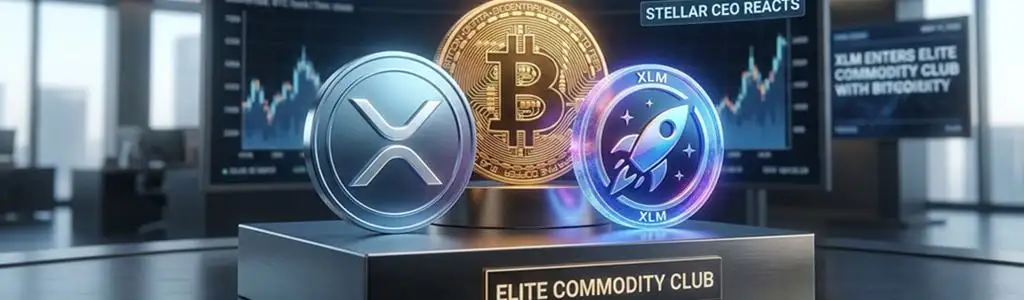 XLM Enters Elite Commodity Club with Bitcoin and XRP — Stellar CEO Reacts