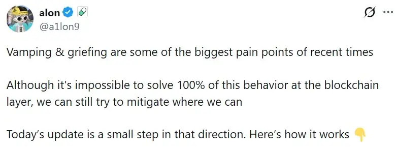 Pump.fun adds one-time cap on creator fee redirects to curb post-launch changes