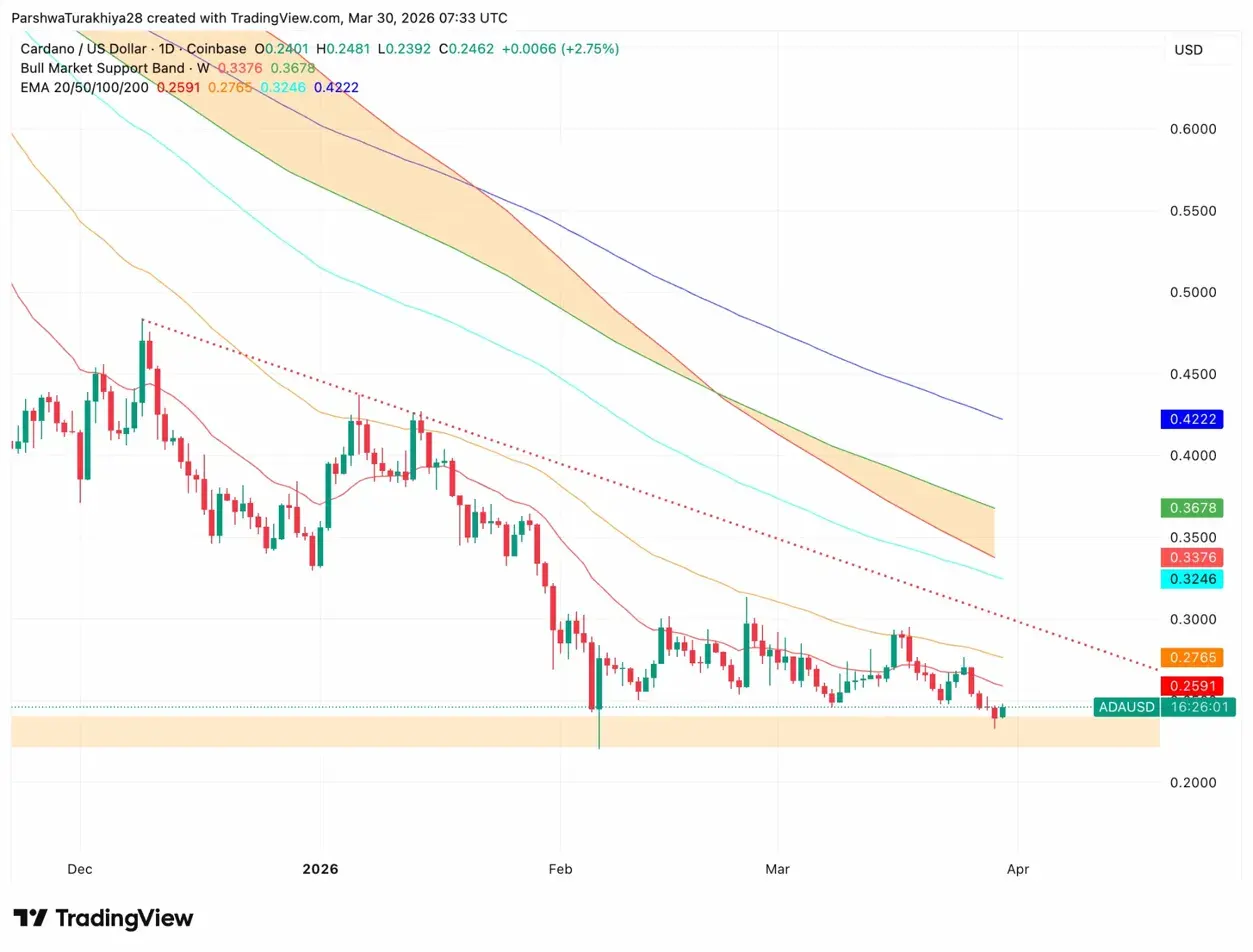 Cardano Price Prediction: ADA Hits Multi-Month Lows As Whales Buy At Six-Month Highs