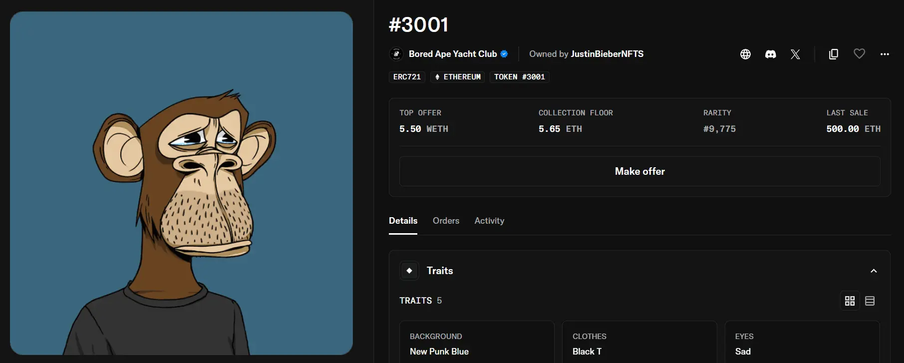 Justin Bieber Purchased a Bored Ape NFT for $1.3 Million; Here is How Much It Is Worth Today