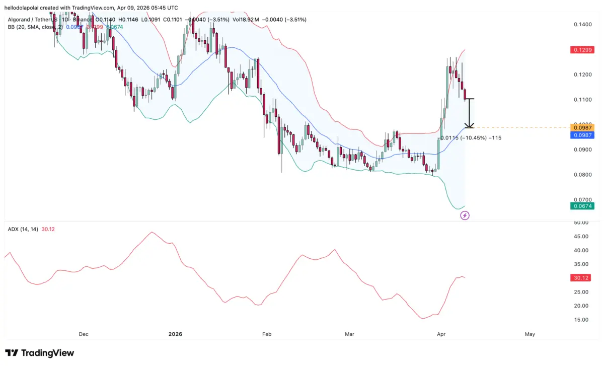 Algorand: Why THIS signal points to another 10% ALGO drop