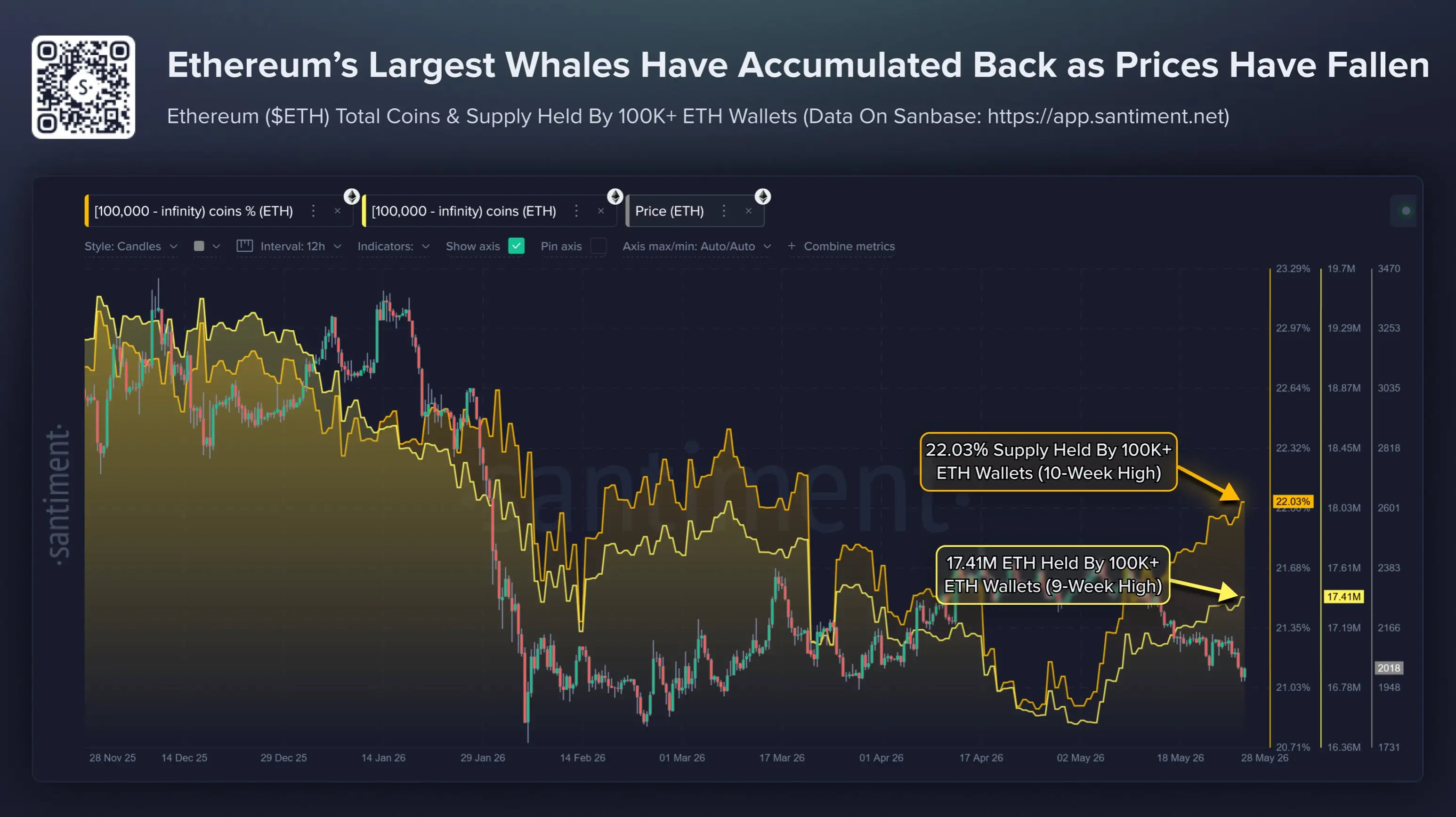 Ethereum Price Falls, But Whales Push Holdings To 10-Week High