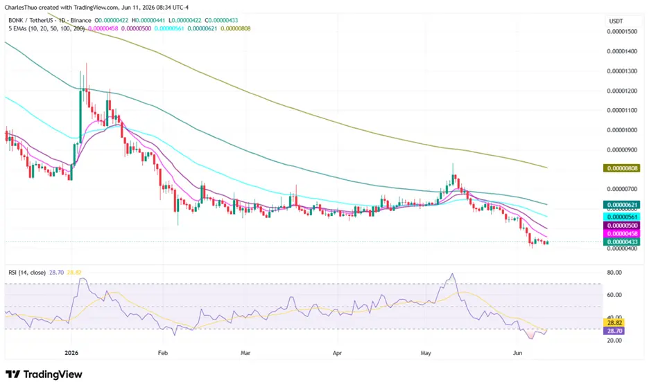 BONK coin price analysis: The $0.0000040 level that could change everything