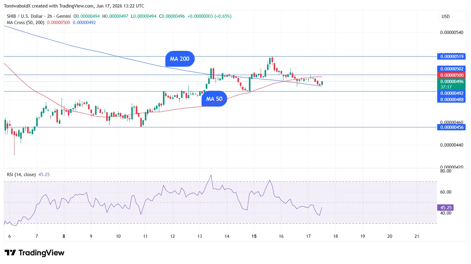 Bull Trap Ahead? Shiba Inu Prints Golden Cross While Momentum Fades