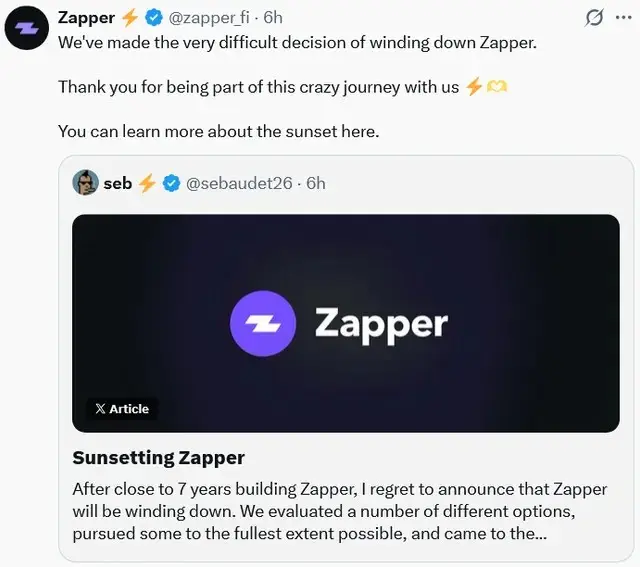 Mark Cuban-backed DeFi dashboard Zapper shutters after 7 years