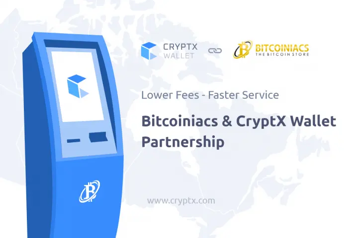 Bitcoiniacs和CryptX Wallet宣布合作