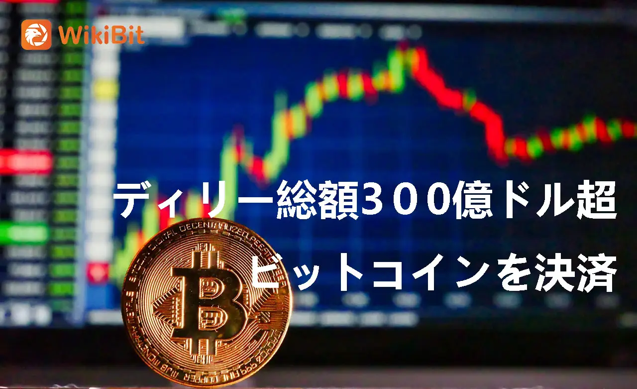 ディリー総額300億ドル超、ビットコインを決済