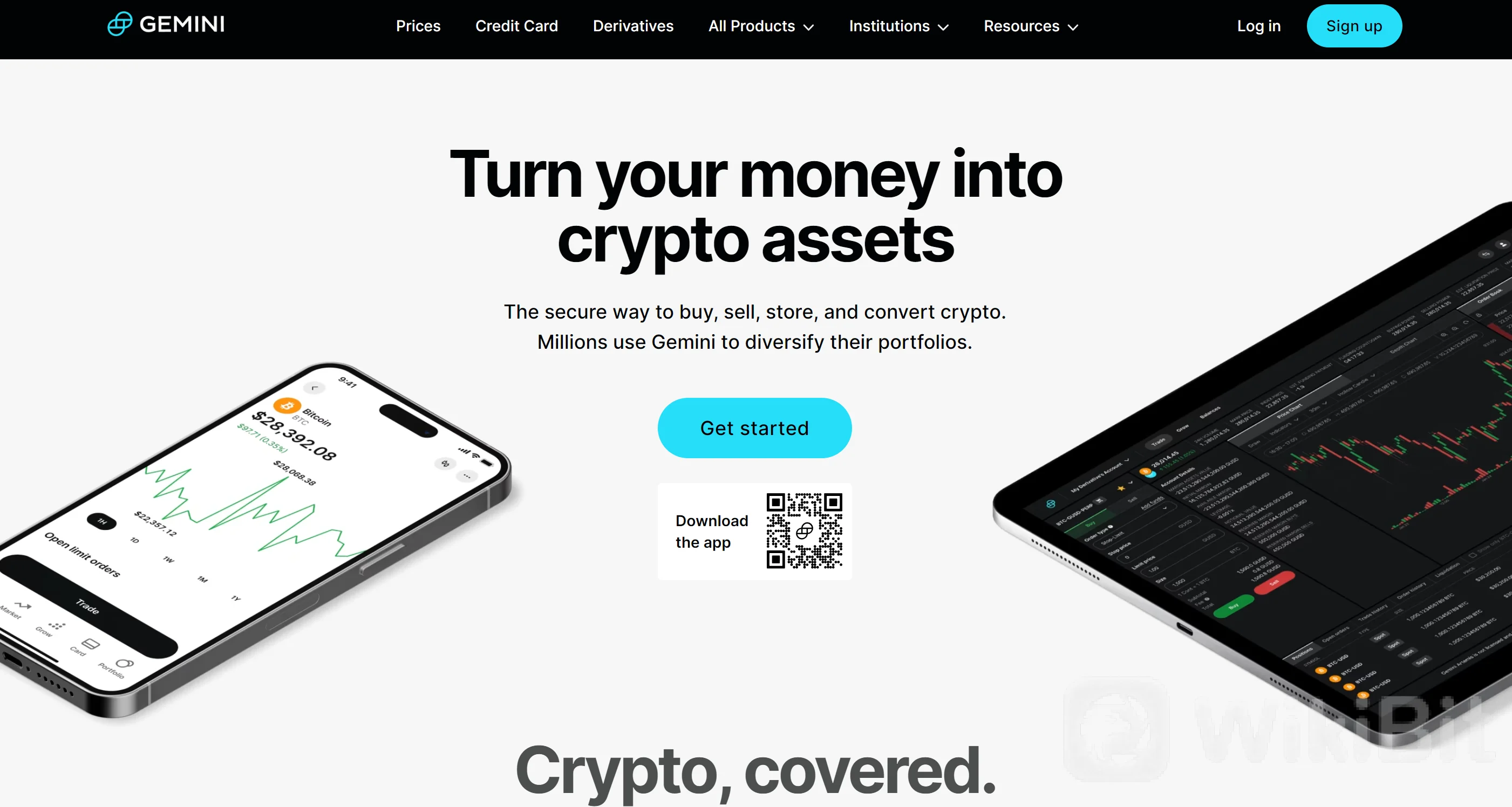 GEMINI Review, Trade Fees , APP to buy crypto price , chartsGEMINI