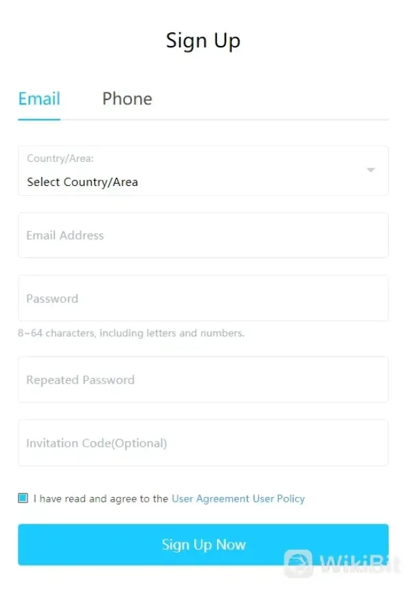 fill in personal details
