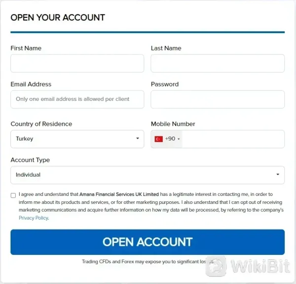 How to open an account?