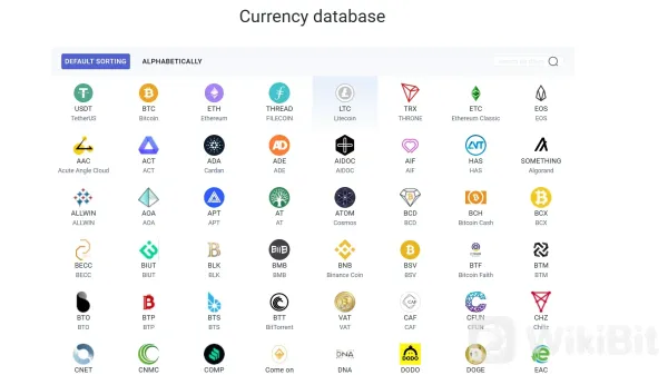 Cryptocurrencies Available