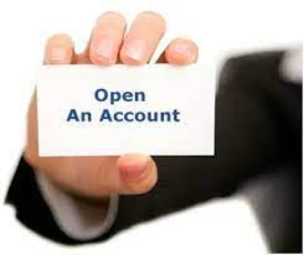 open an account