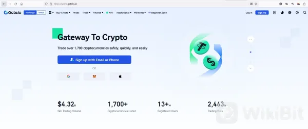 Gate.io website