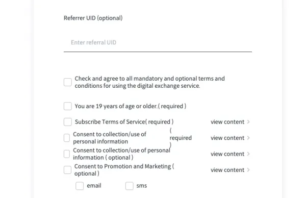 open an account