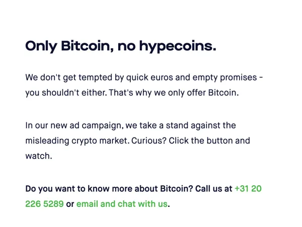 Cryptocurrencies Available