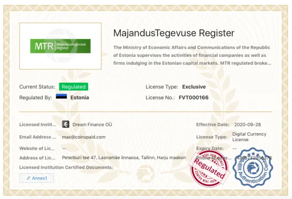 Regulatory Authority