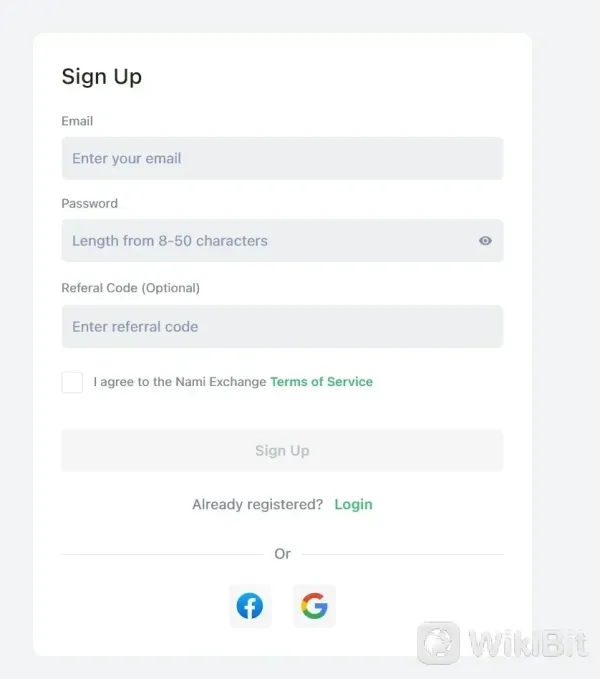 fill in required info