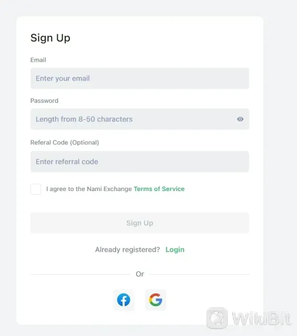 fill in required info