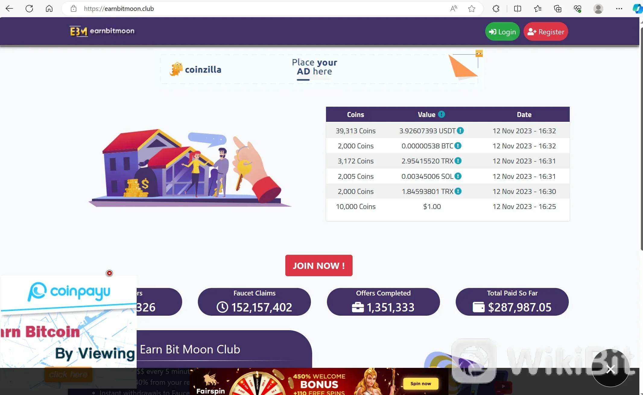 Overview of earnbitmoon